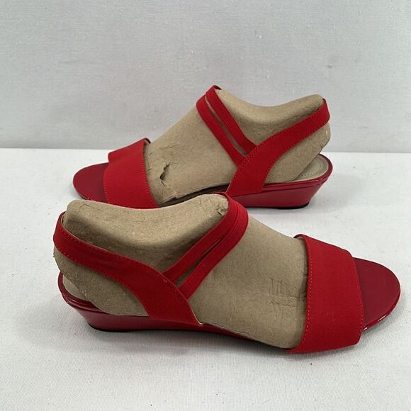 Life Stride Yolo Sandals- Red Fabric- Size 8 M- NIB - Picture 5 of 7